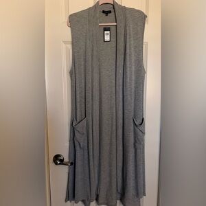 Verve Ami Gray Knit Maxi Cardigan